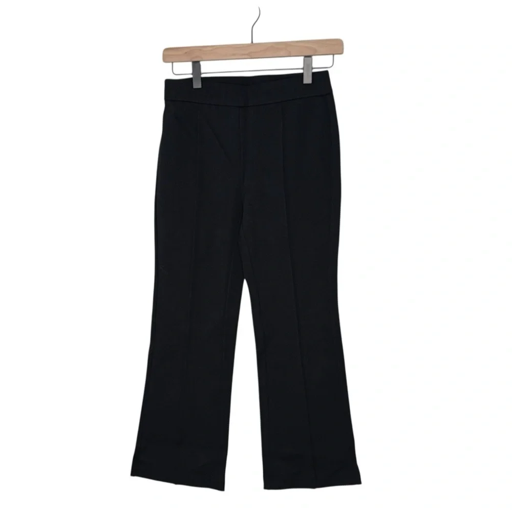 J. Crew Kick Crop Pull On Ponte Elegant Classic Black Women's Pants NWT 2P